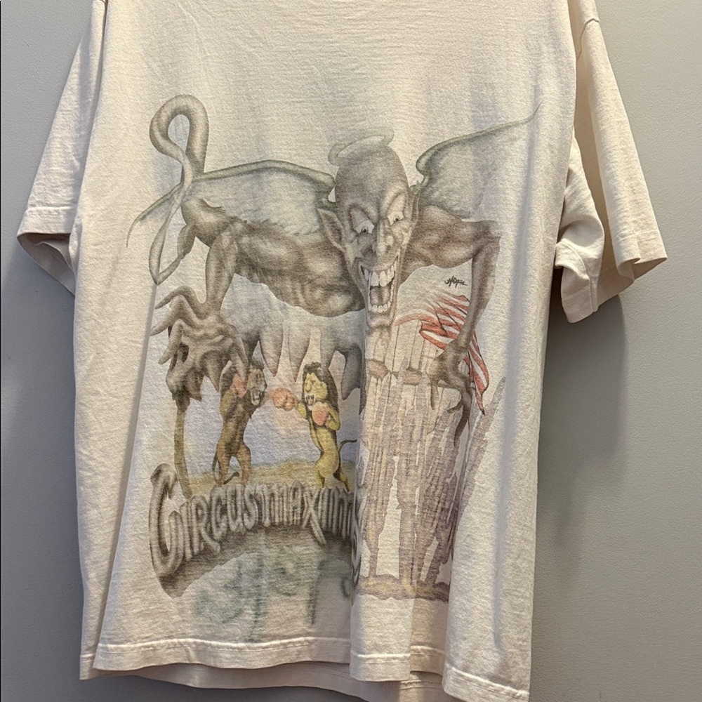 Cactus Jack by Travis Scott Cream Graphic Short Sleeve Tee